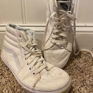 High Top White Vans